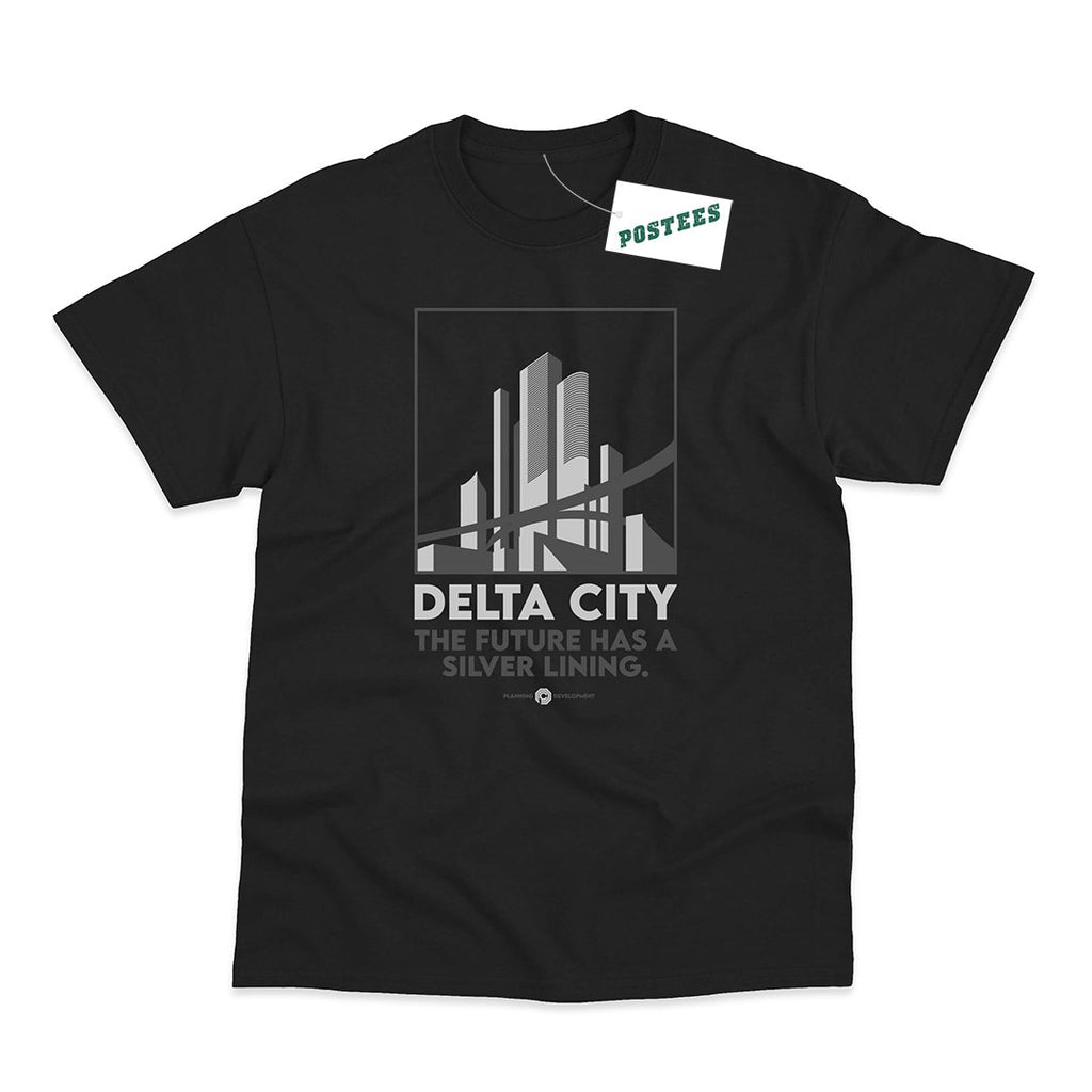 Robocop Inspired Delta City T-Shirt - Postees