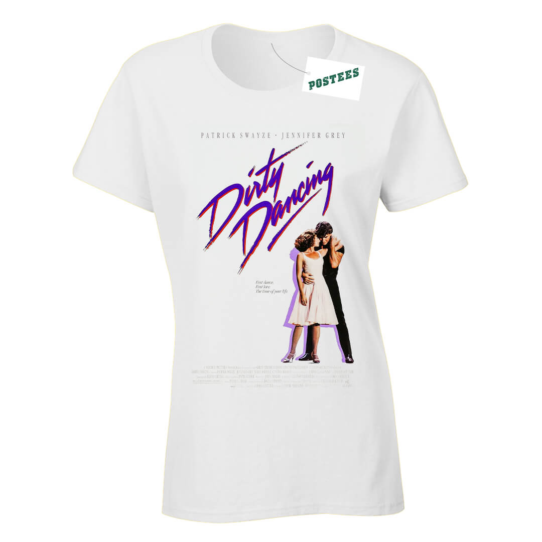 Dirty Dancing Movie Poster Ladies Fitted T-Shirt