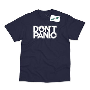 The Hitchhiker's Guide To The Galaxy Inspired Don't Panic T-Shirt - Postees