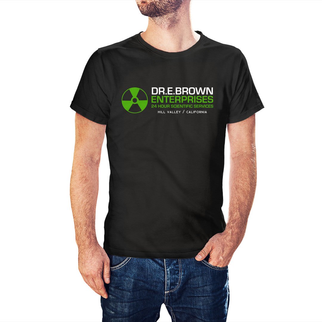 Back To The Future Inspired Dr E Brown Enterprises T-Shirt - Postees