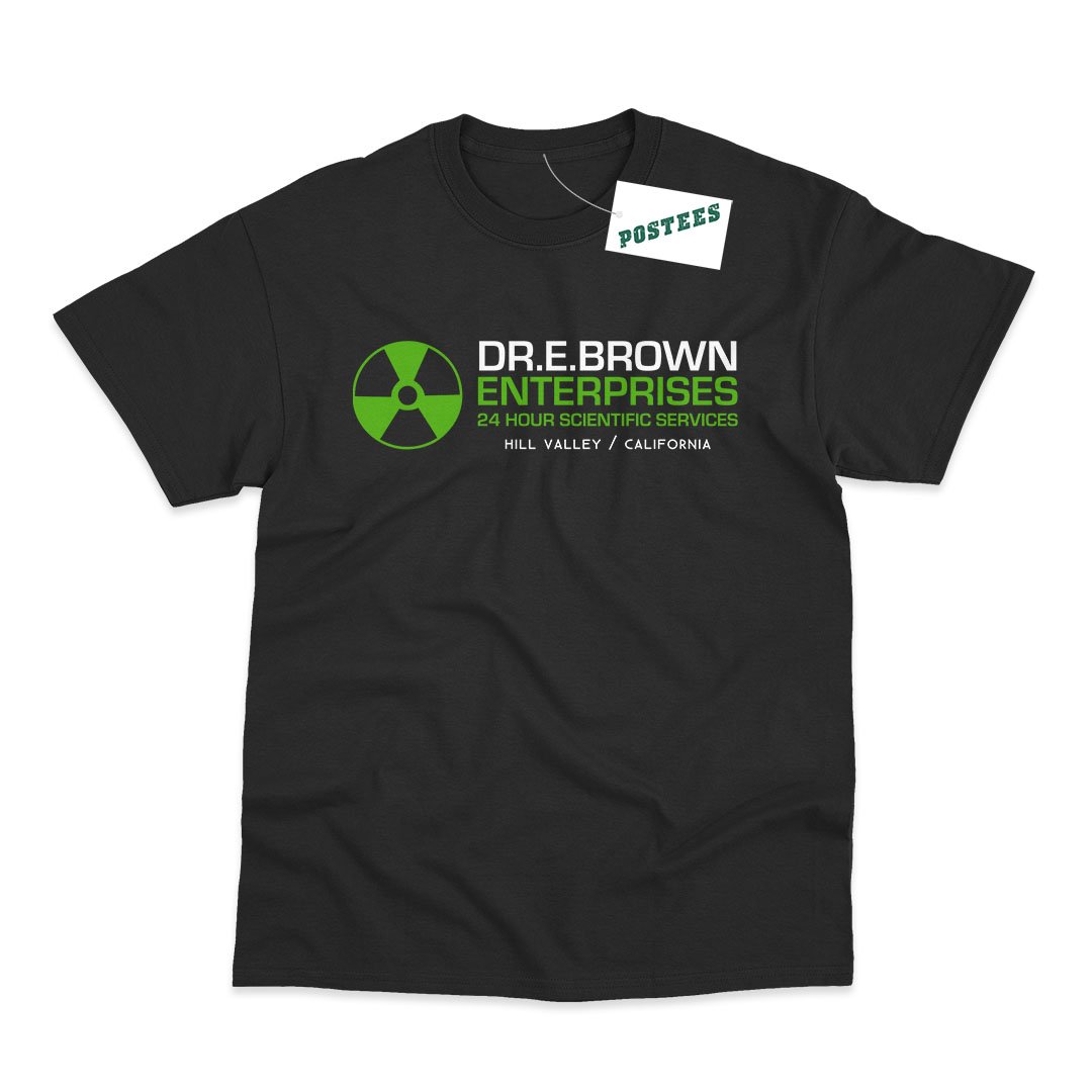 Back To The Future Inspired Dr E Brown Enterprises T-Shirt - Postees