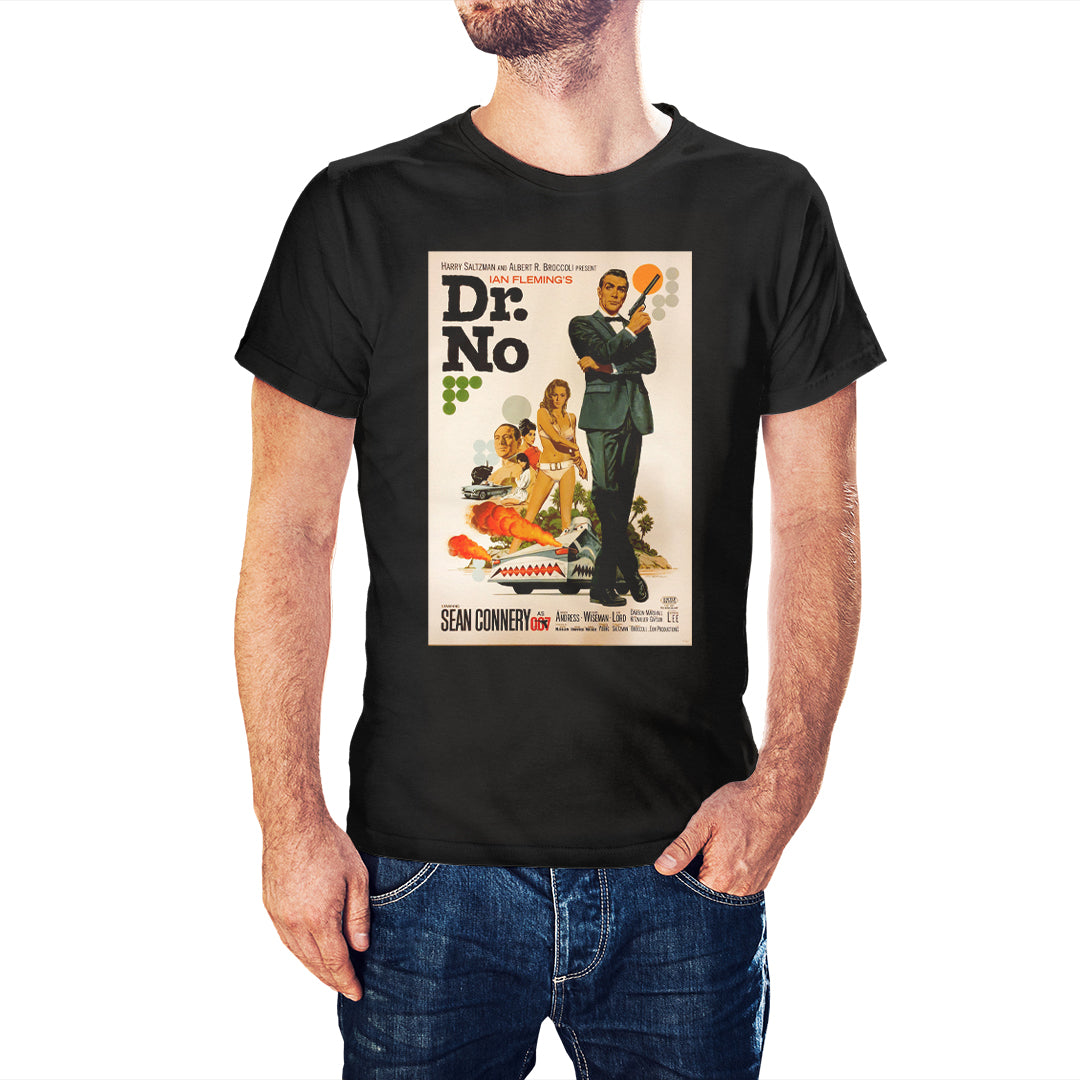 James Bond Dr. No Movie Poster T-Shirt