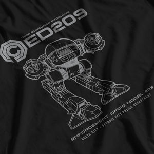 Robocop Inspired ED209 Urban Pacification Machine T-Shirt - Postees