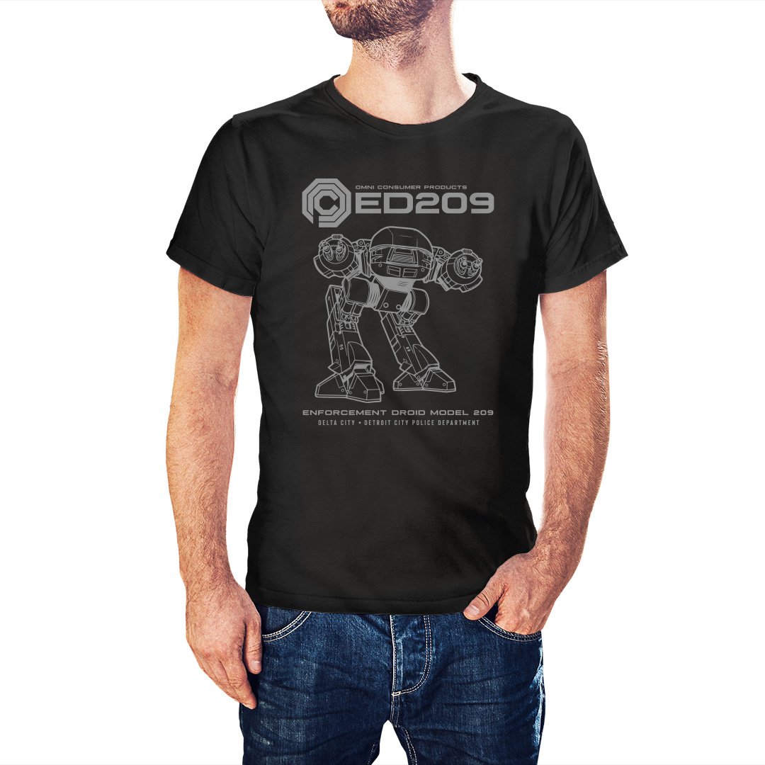 Robocop Inspired ED209 Urban Pacification Machine T-Shirt - Postees