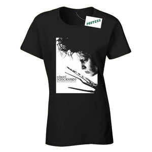 Edward Scissorhands Movie Poster Ladies Fitted T-Shirt