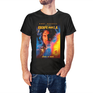 Escape From New York T-Shirt Snake Plissken Mugshot John Carpenter Movie Tee Unisex 100% Cotton Size L