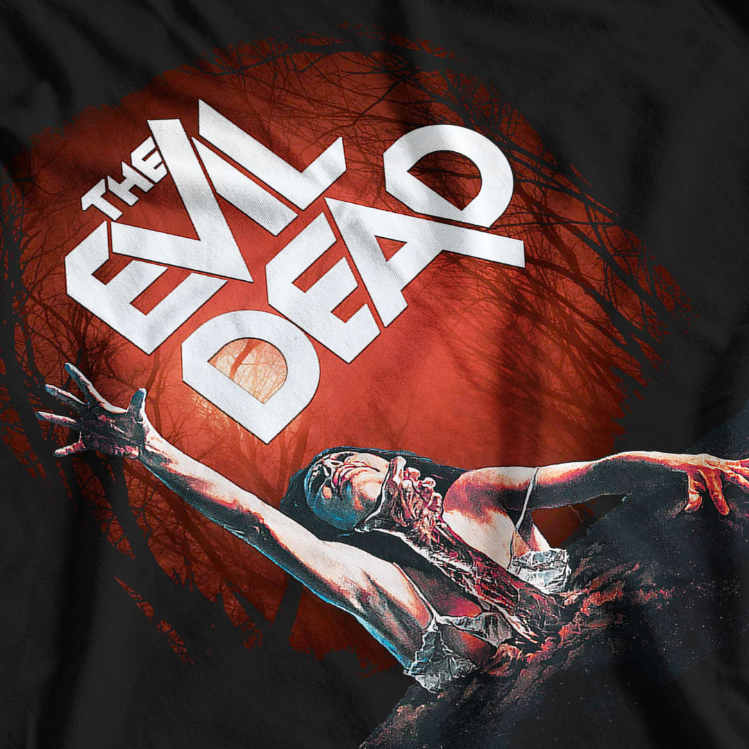The Evil Dead Movie Poster Ladies Fitted T-Shirt
