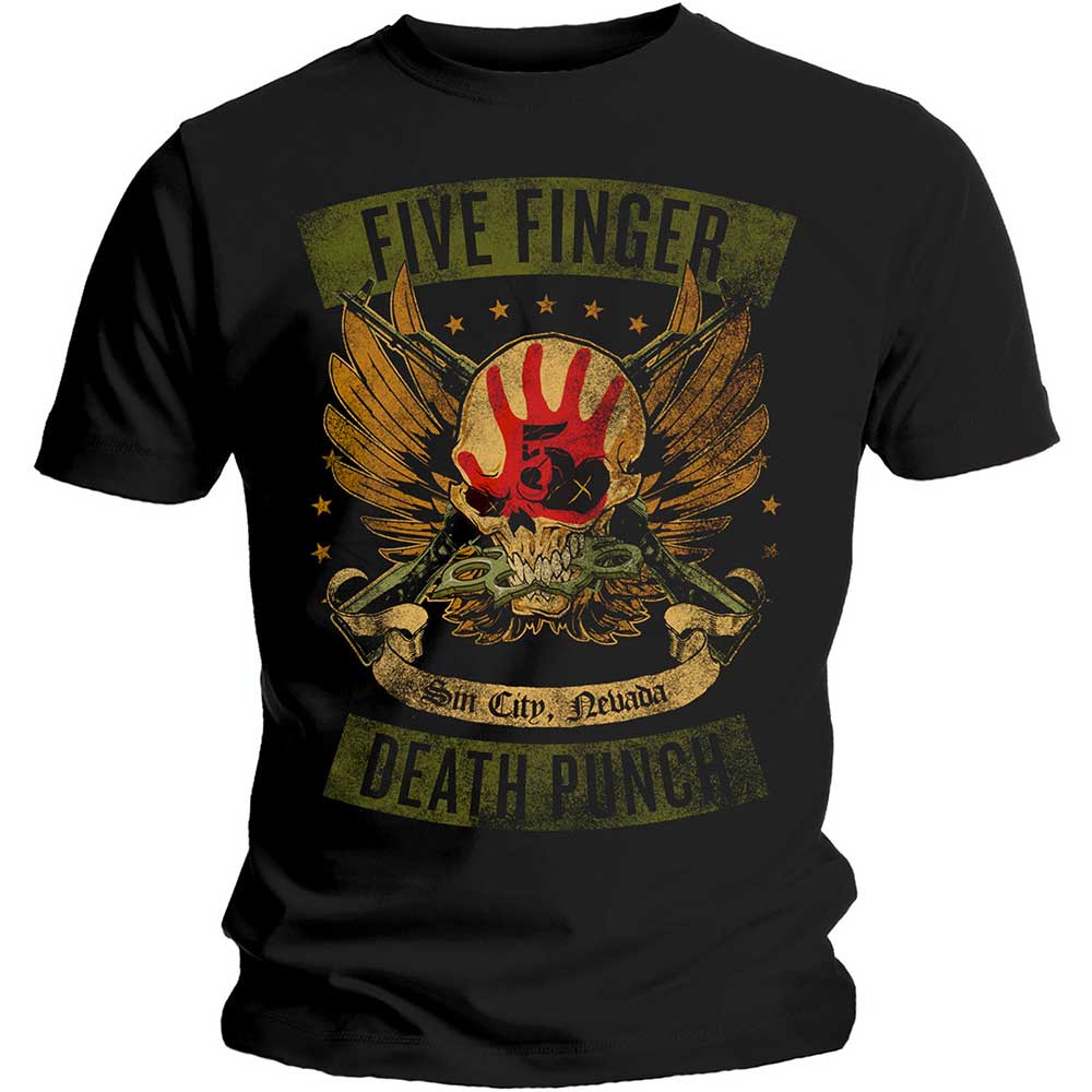 Five Finger Death Punch: Locked And Loaded Official T-Shirt