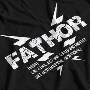 Thor Inspired Fathor Father's Day Printed T-Shirt - Postees