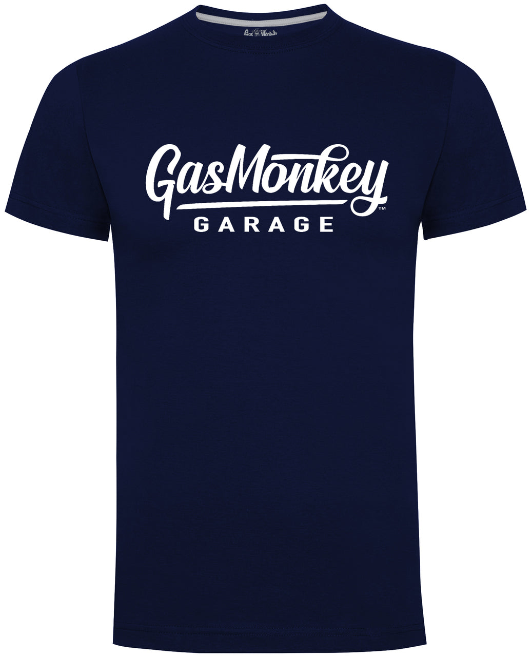 Gas Monkey Garage Large Script Logo Navy Official T-Shirt