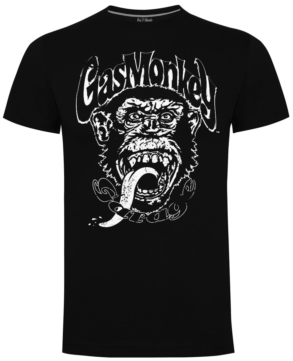 Gas Monkey Garage Distressed Monkey Logo Official T-Shirt