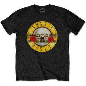 Official Guns N Roses Classic logo Black T-Shirt - Postees