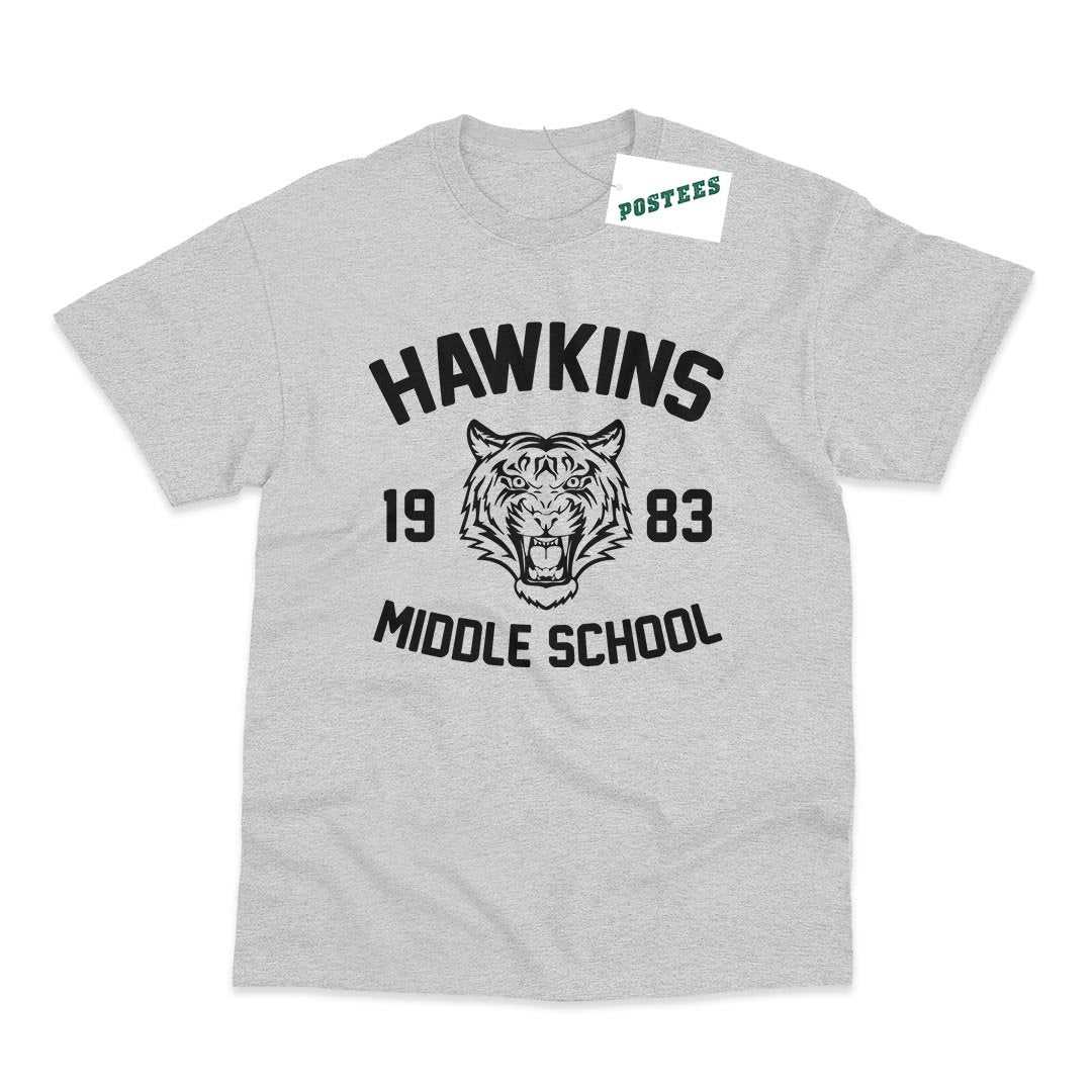 Stranger Things Inspired Hawkins Middle School Kid's T-Shirt - Postees