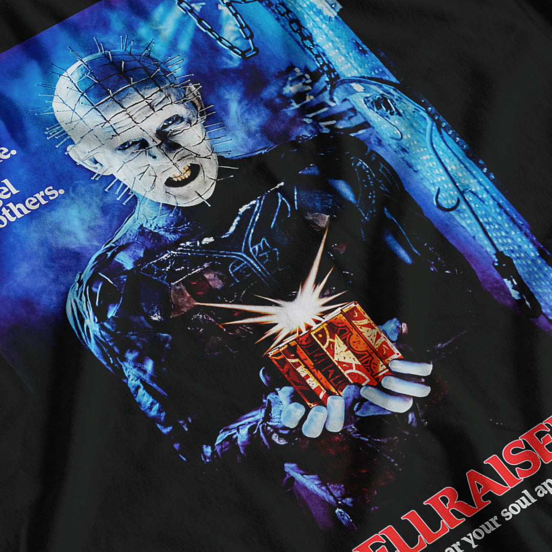 Hellraiser Movie Poster Inspired Ladies Fitted T-Shirt