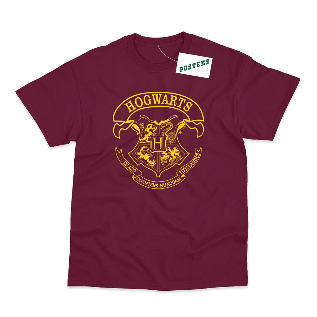 Harry Potter Inspired Hogwarts School Crest Adult and Kids T Shirt