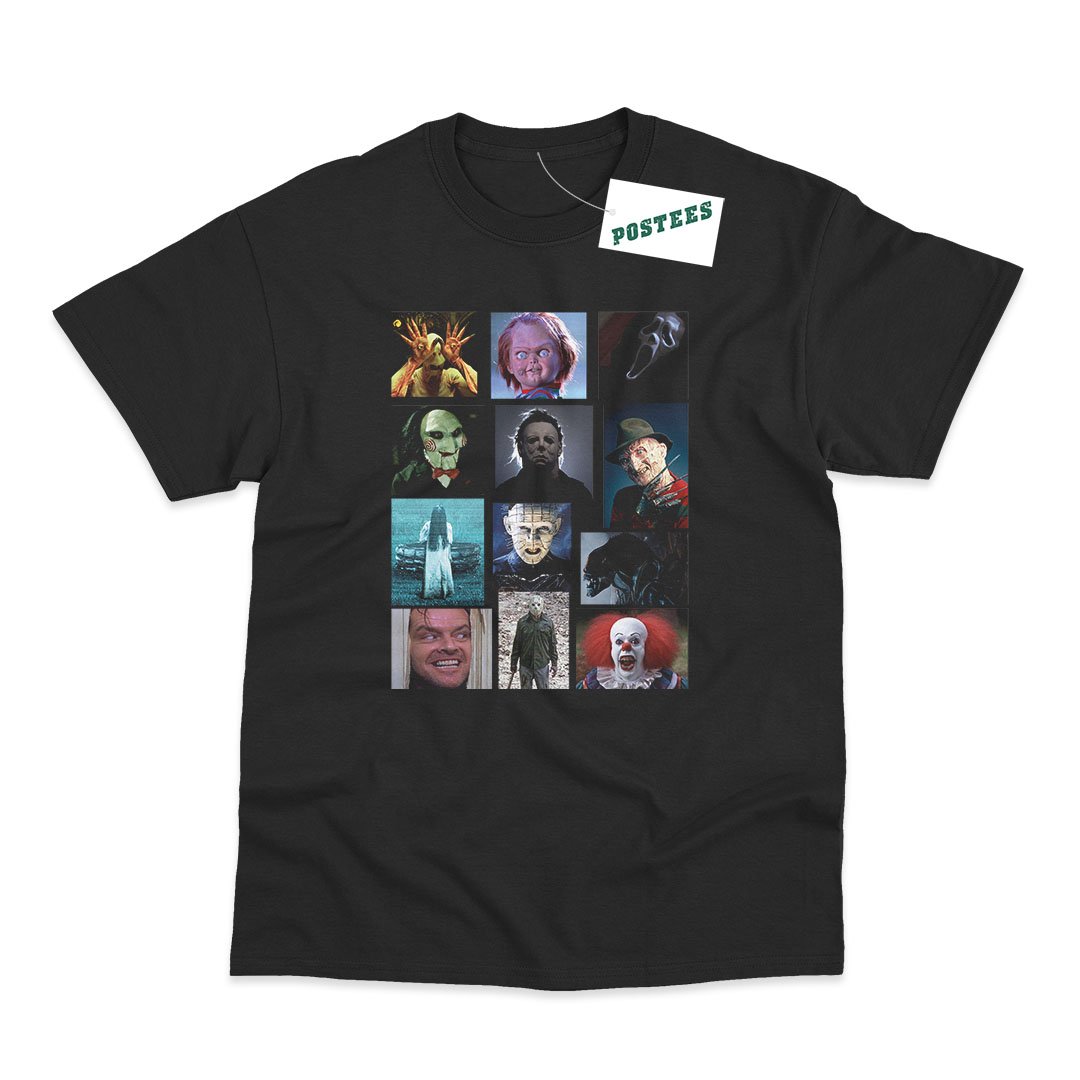 Scary Bunch Horror Villain Inspired T-Shirt - Postees