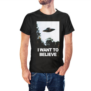 The X-Files Inspired UFO I Want To Believe T-Shirt