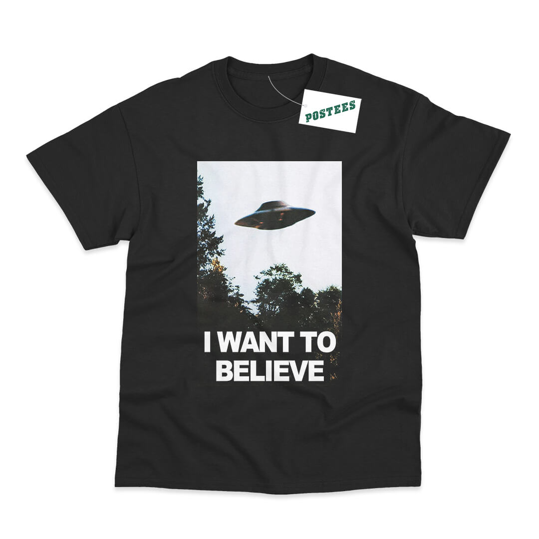 The X-Files Inspired UFO I Want To Believe T-Shirt