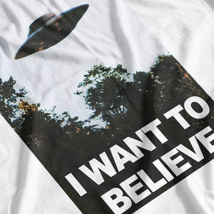 The X-Files Inspired UFO I Want To Believe T-Shirt