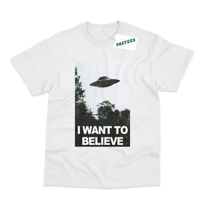 The X-Files Inspired UFO I Want To Believe T-Shirt