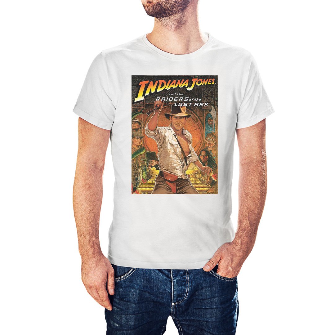 Indiana Jones Raiders Of Lost Ark Movie Poster Inspired T-Shirt - Postees
