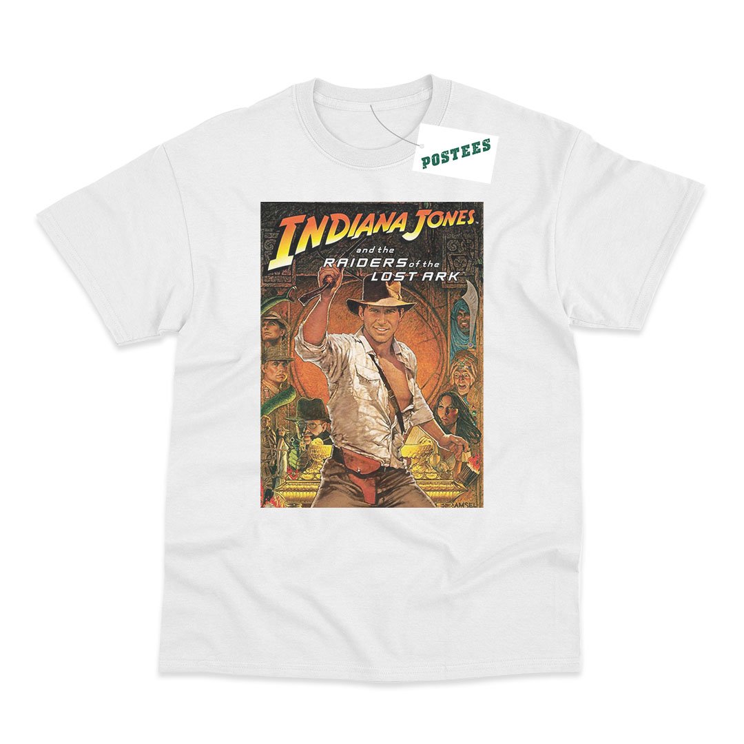 Indiana Jones Raiders Of Lost Ark Movie Poster Inspired T-Shirt - Postees