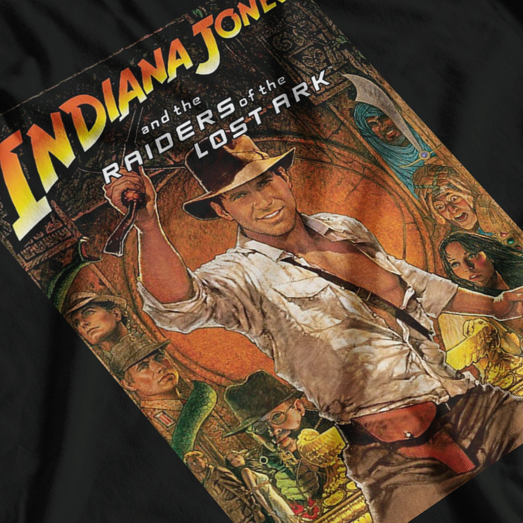 Indiana Jones Raiders Of Lost Ark Movie Poster Inspired T-Shirt