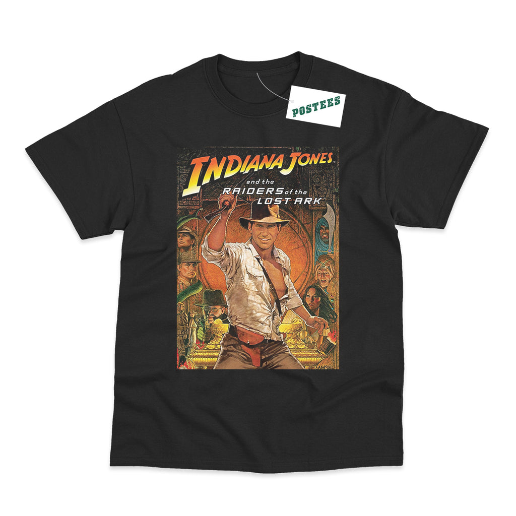 Indiana Jones Raiders Of Lost Ark Movie Poster Inspired T-Shirt