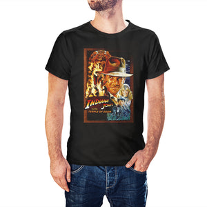 Indiana Jones Temple Of Doom Movie Poster Inspired T-Shirt