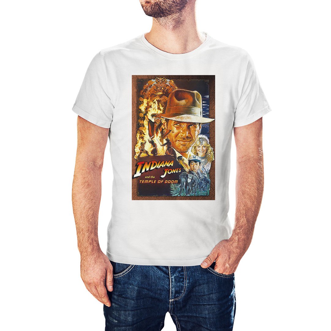 Indiana Jones Temple Of Doom Movie Poster Inspired T-Shirt - Postees