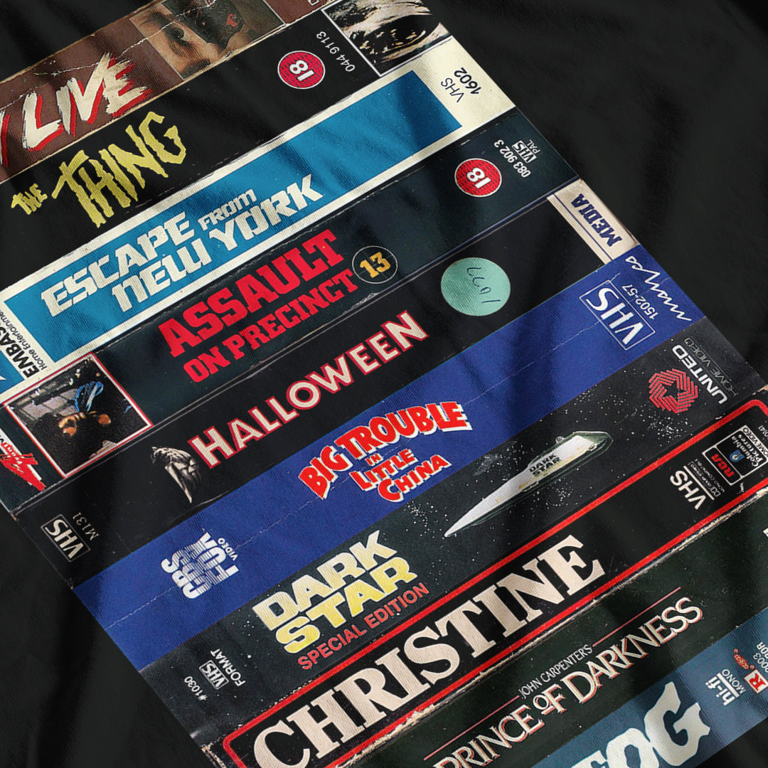 John Carpenter VHS Collection T-Shirt