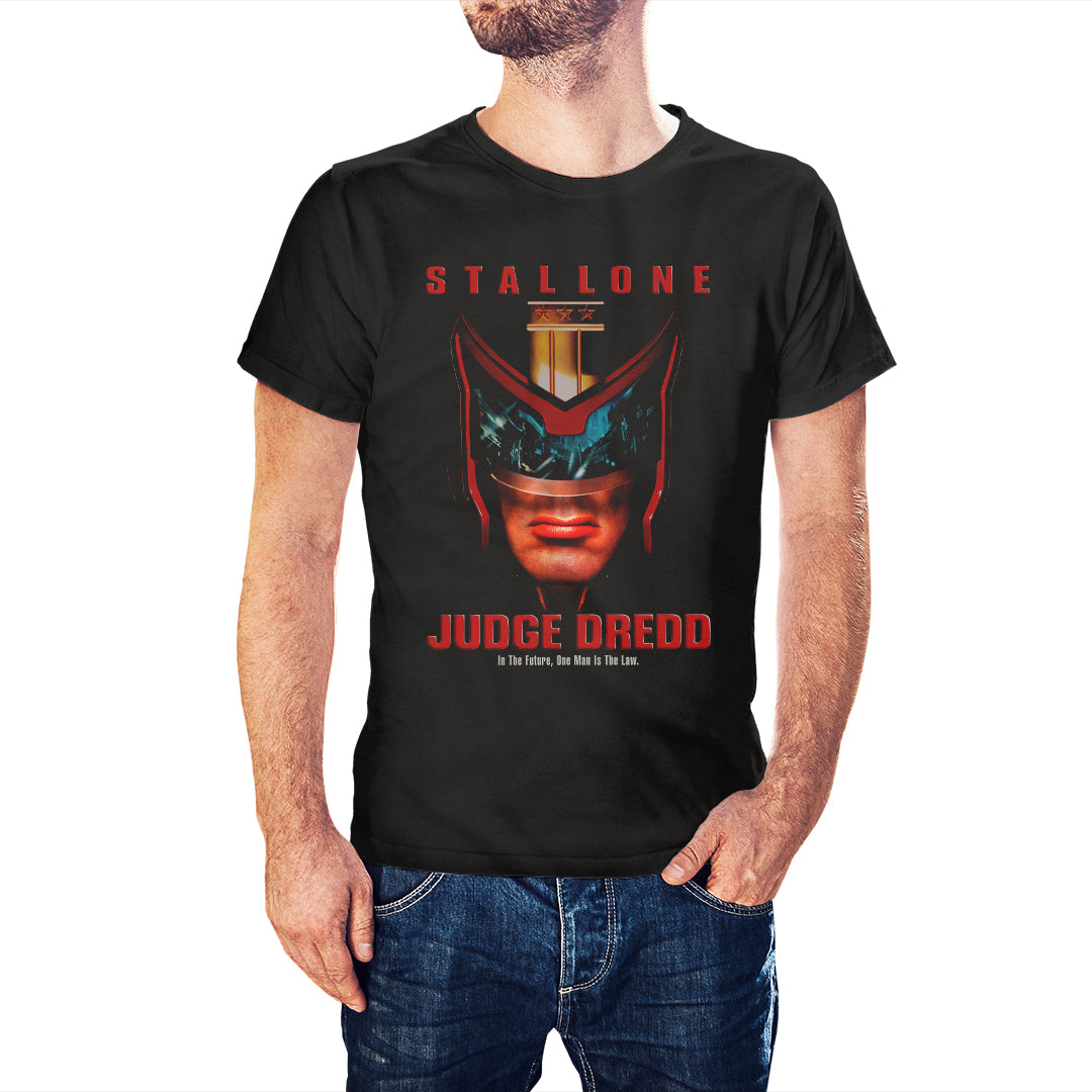 Judge Dredd Movie Poster Inspired T-Shirt