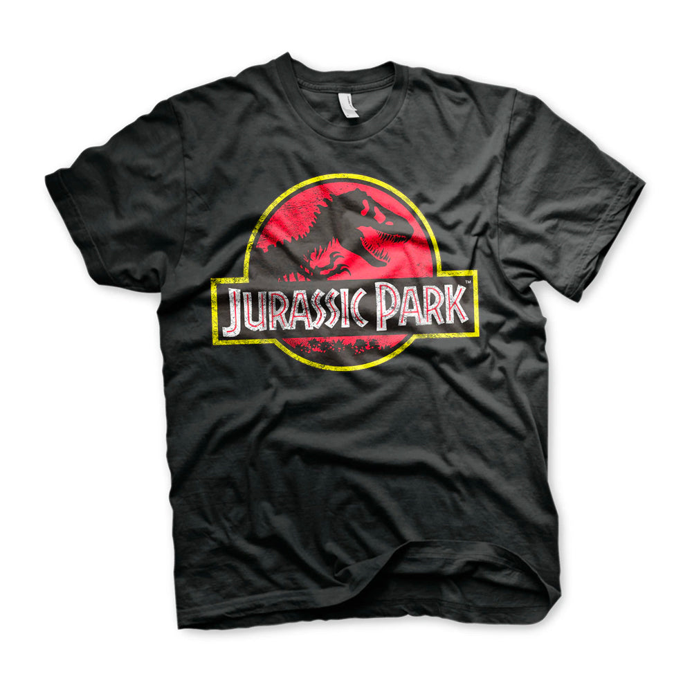Jurassic Park Distressed Logo Official T Shirt Postees