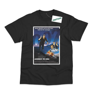 James Bond Licence To Kill Movie Poster T-Shirt