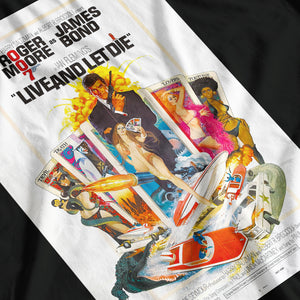 James Bond Live & Let Die Movie Poster T-Shirt