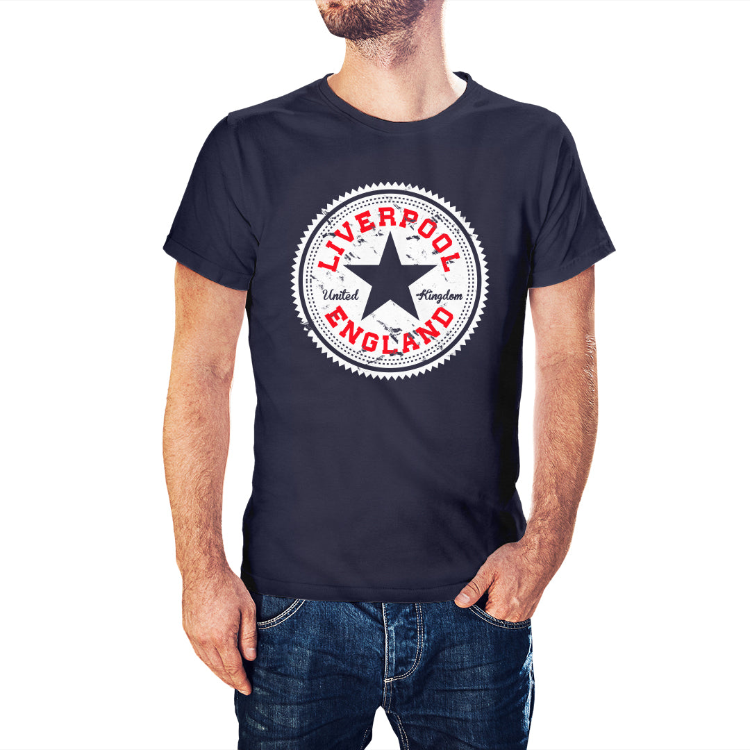Converse Inspired Liverpool City Souvenir T-Shirt