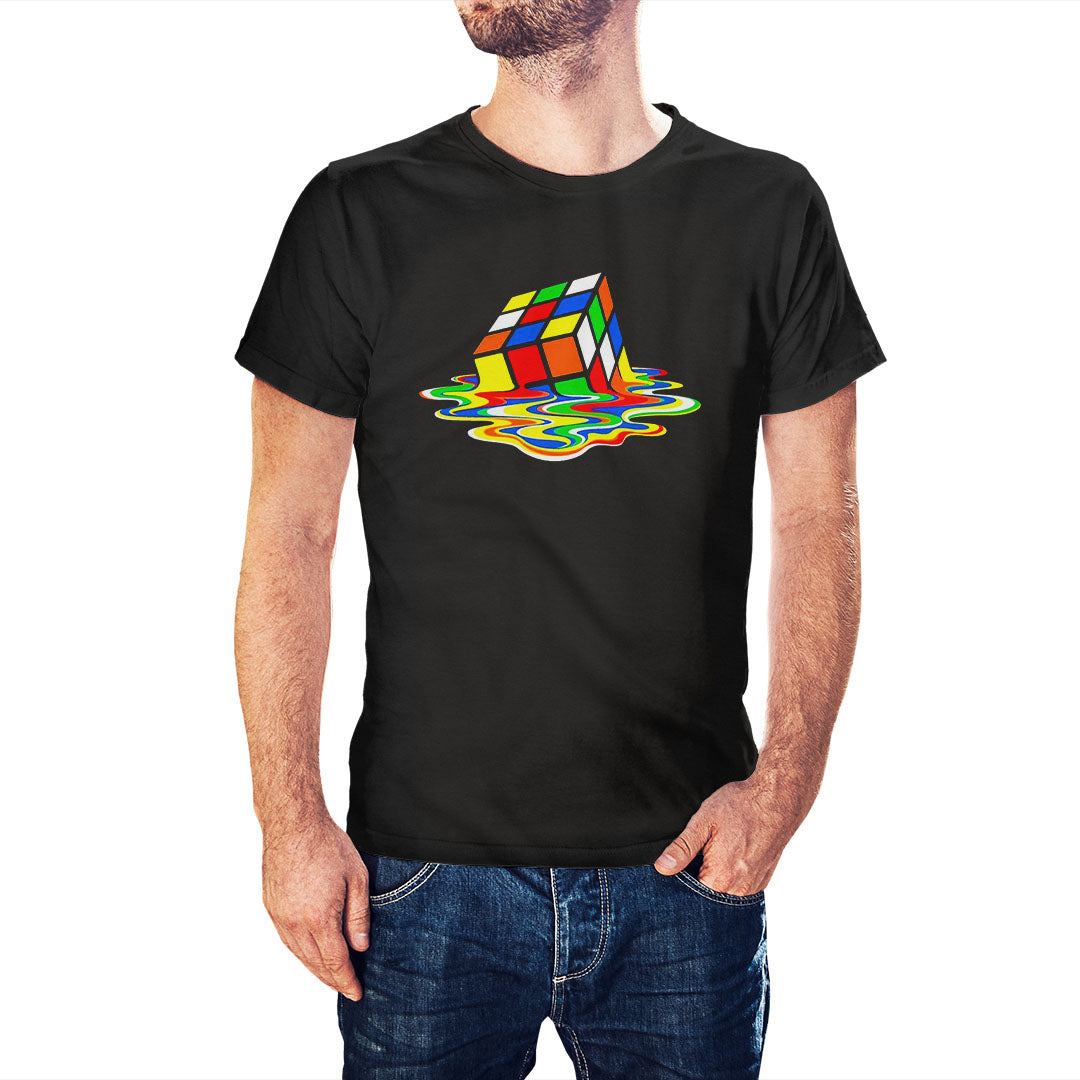 The Big Bang Theory Inspired Melted Puzzle Cube T-Shirt