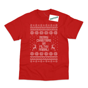 Home Alone Inspired Merry Christmas Ya Filthy Animal T-Shirt