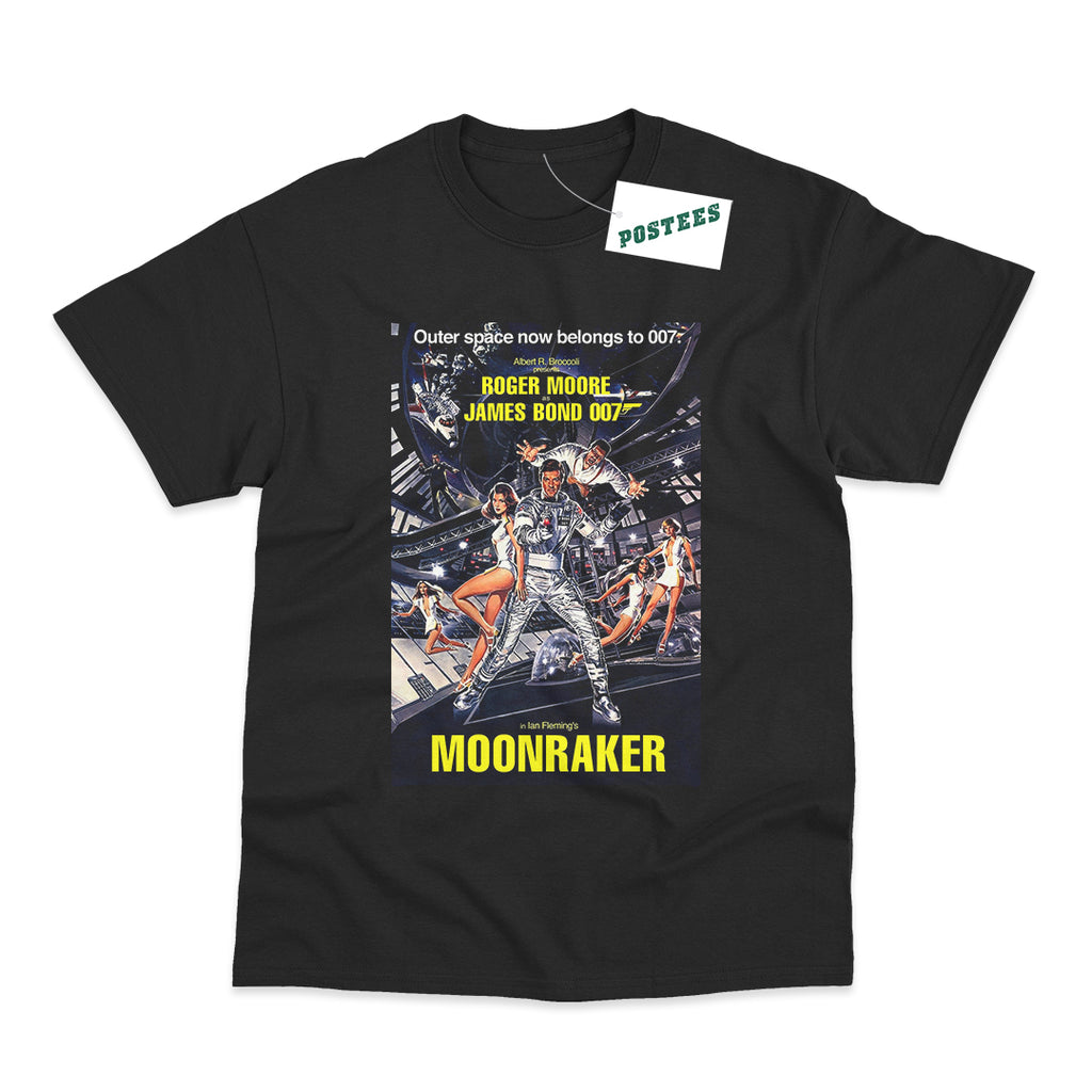 James Bond Moonraker Movie Poster T-Shirt