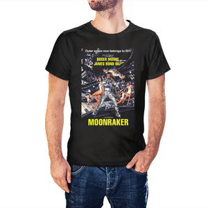 James Bond Moonraker Movie Poster T-Shirt