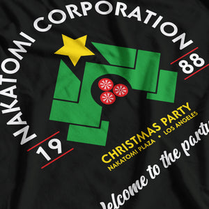 Die Hard Inspired Nakatomi Corporation Christmas Party Lady Fit T-Shirt