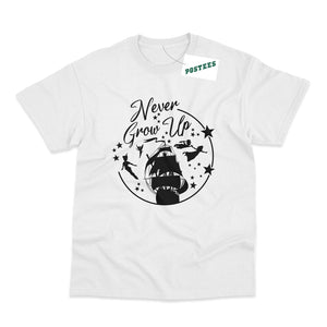 Peter Pan Inspired Never Grow Up Kids T-Shirt