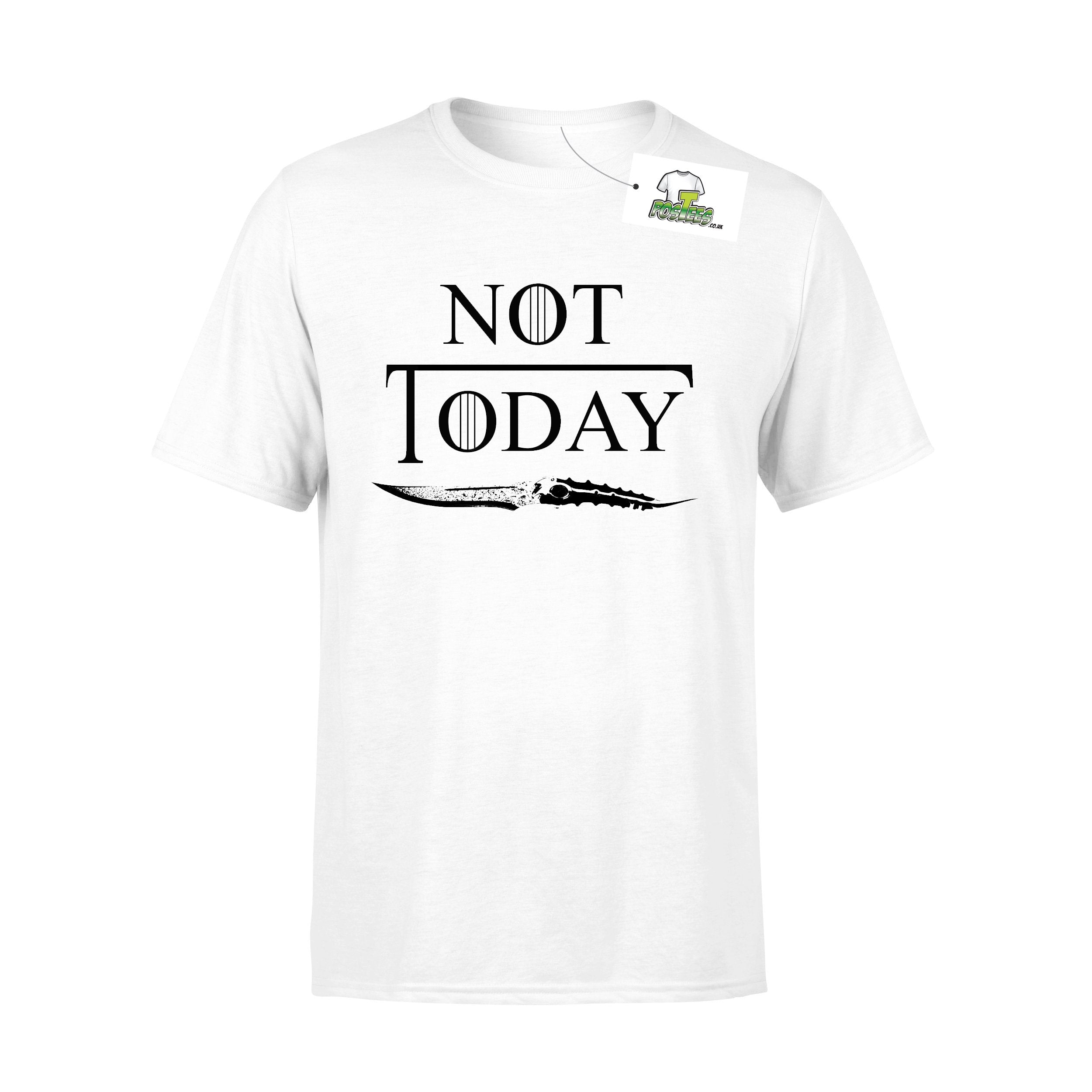 Game of Thrones Inpsired Arya Stark Not Today T-shirt - Postees
