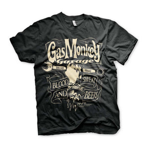 Gas Monkey Garage Wrench Label Official T-Shirt