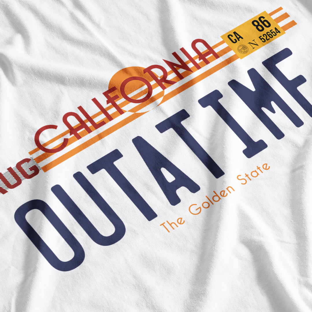 Back To The Future Inspired Outatime Licence Plate T-Shirt