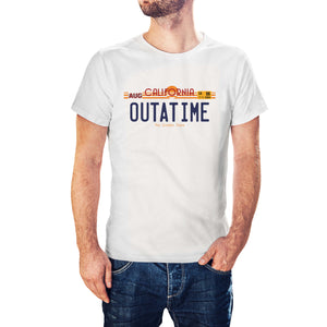 Back To The Future Inspired Outatime Licence Plate T-Shirt