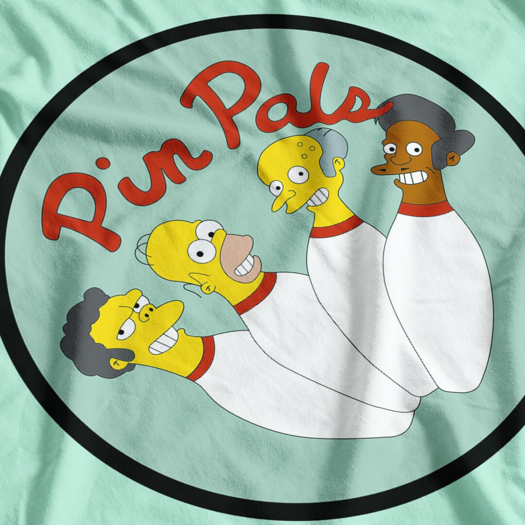 Pin Pals Logo Homer Simpson Pin Pals Bowling Shirt, Simpsons