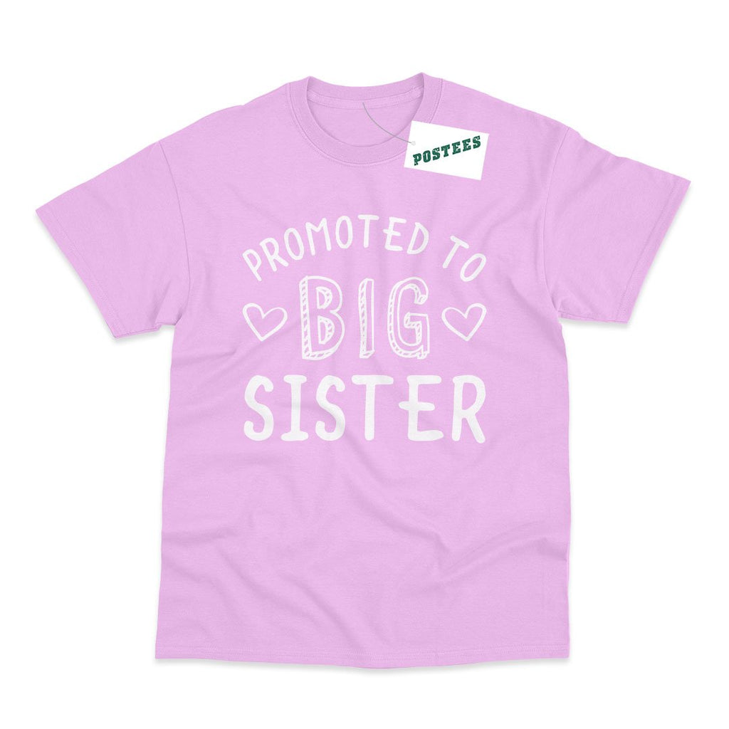 Promoted To Big Sister Kids Pregnancy Announcement T-Shirt - Postees