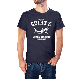 Jaws Inspired Quint's Shark Fishing T Shirt