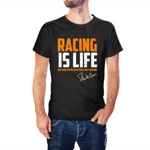 Steve McQueen Inspired Racing Is Life T-Shirt